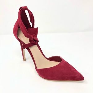 Aldo Red Pointed Toe Dress Sandal Strap Heels